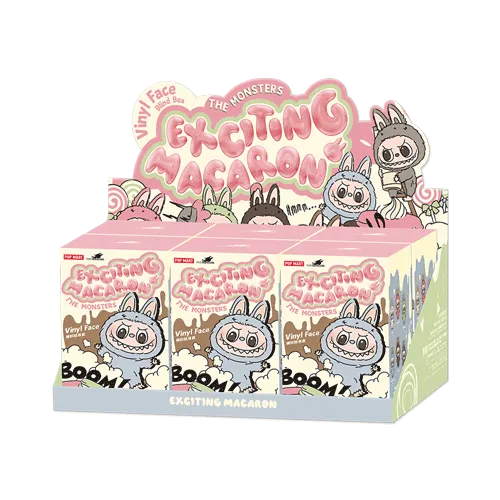 Coffrets scellés de figurines en vinyle Pop
Mart Labubu The Monsters EXCITING MACARON VINYL (6 boîtes surprise)