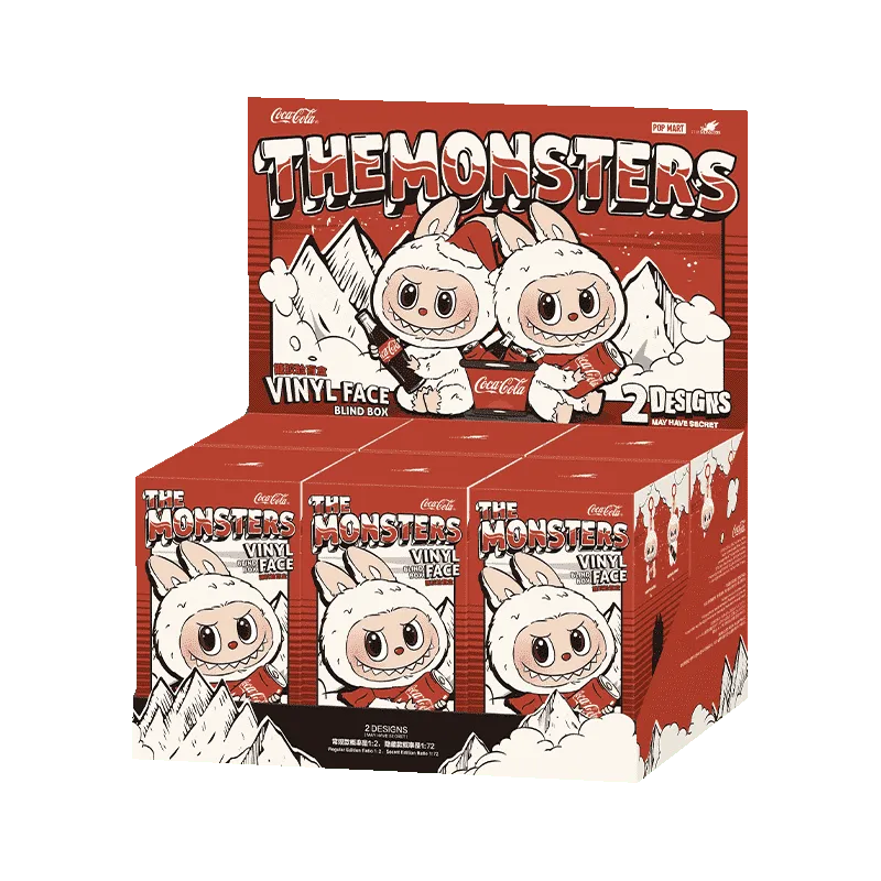 Coffrets scellés de figurines en vinyle Pop
Mart Labubu The Monsters COCA-COLA SERIES-Vinyl (6 boîtes surprise)